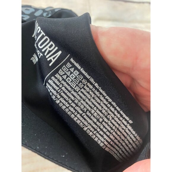 Victoria Sport Women's Black Double Layered Front CLosure Sports Bra - 36DDD - Picture 9 of 10